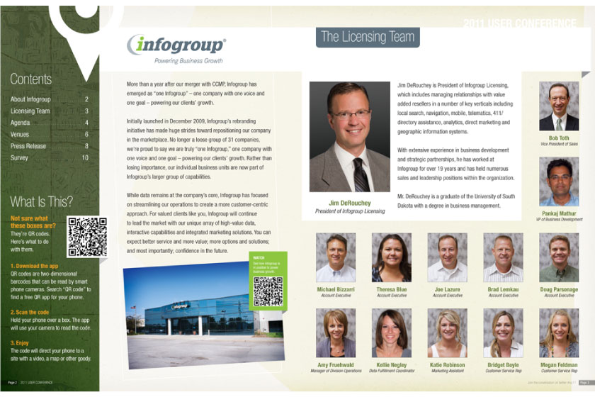 Infogroup - User Conference Brochure
