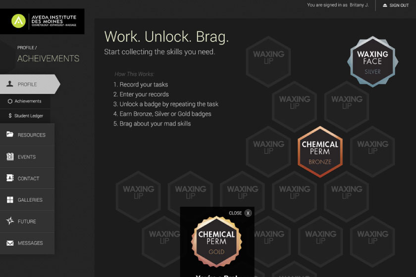 Aveda Institute - Connect Student Portal