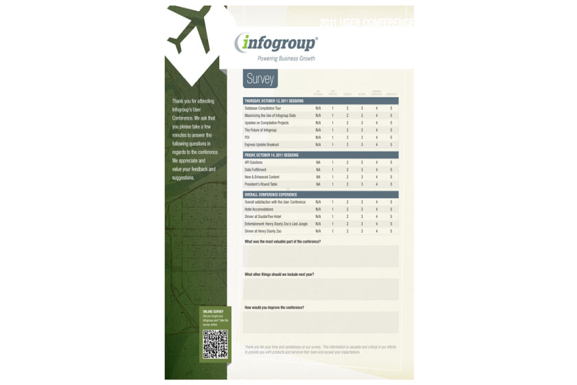 Infogroup - User Conference Brochure